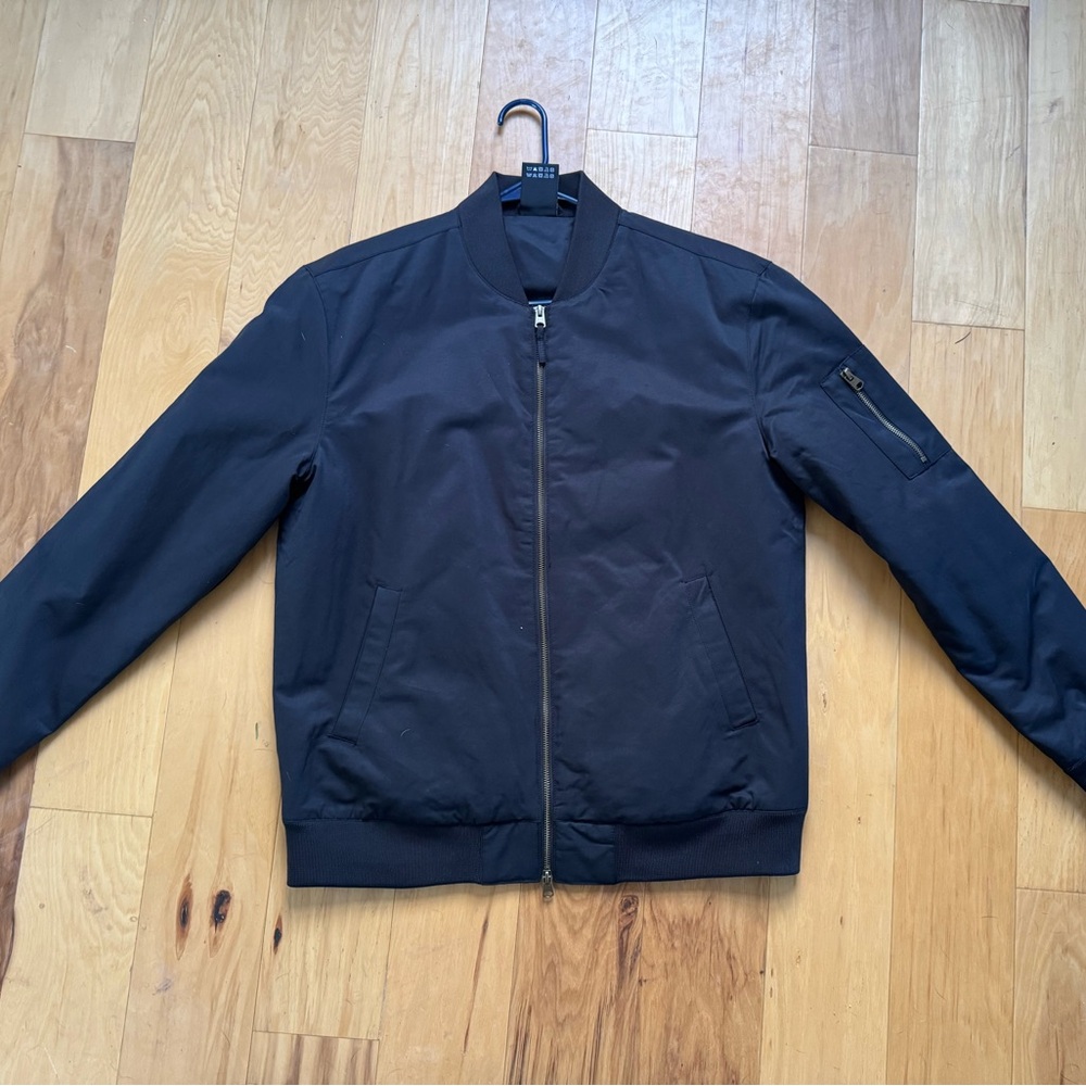 True Classic Black Bomber Jacket